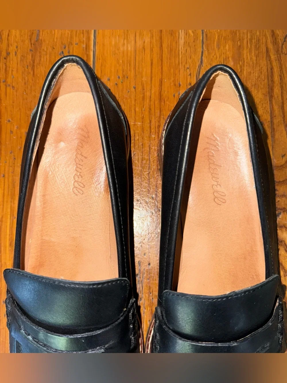 Madewell Black The Corinne Lugsole Leather Loafer Size 9 NEW! No Box. - Picture 6 of 12